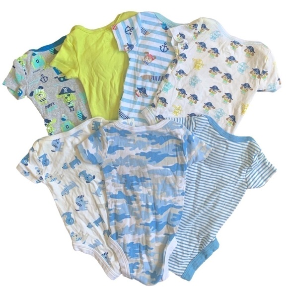 Koala Baby Puppy Blue White Short Sleeve Onesie & Pant Bundle Size 3 Months - Picture 3 of 9